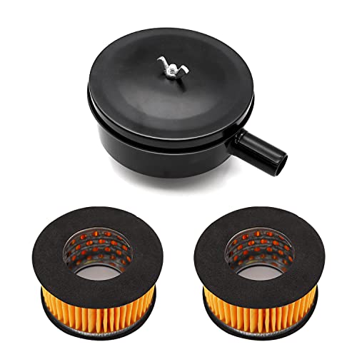 1/2" PT 20mm Thread Air Compressor Silencer Intake Filter Sound Muffler with a Replacement Element H-076