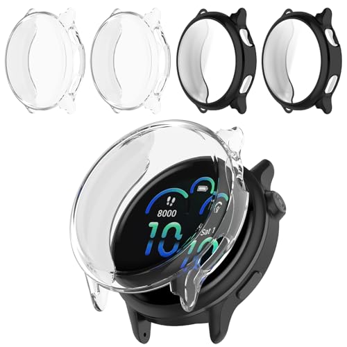 4-Pack TPU Screen Protector Case for Smartwatch - Full Coverage Guard
