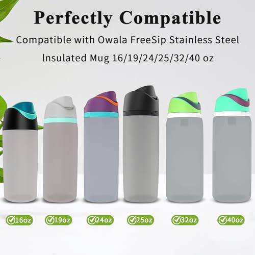 Replacement Silicone Stoppers for Owala FreeSip Water Bottles - Gray - 4 Pack