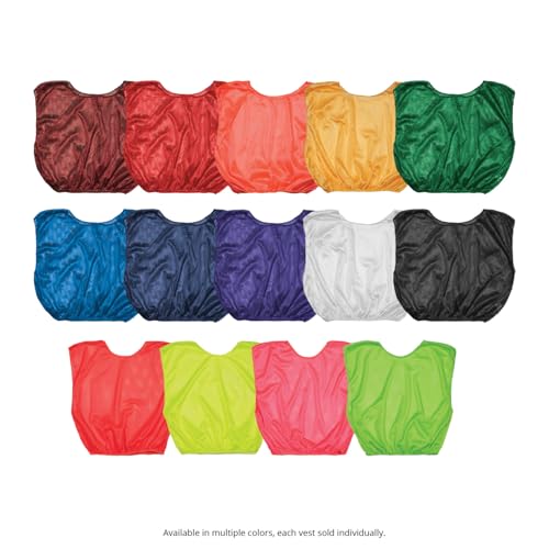 Mesh Practice Scrimmage Vests - Lightweight Training Gear, Pack of 12