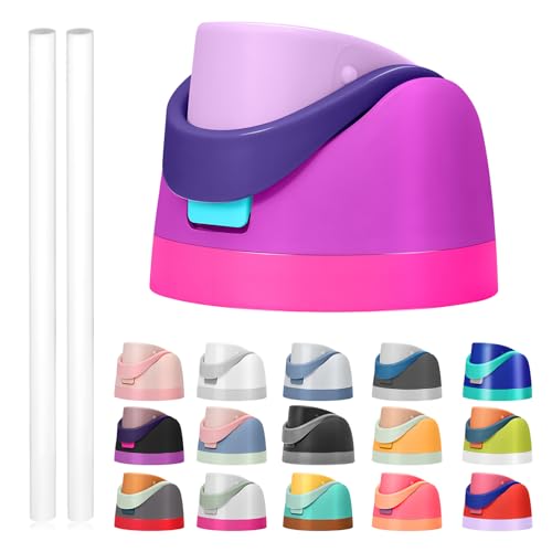 Leakproof Replacement Lid for Owala Freesip Water Bottles - BPA-Free, One-Button Design (Pinkish Purple)