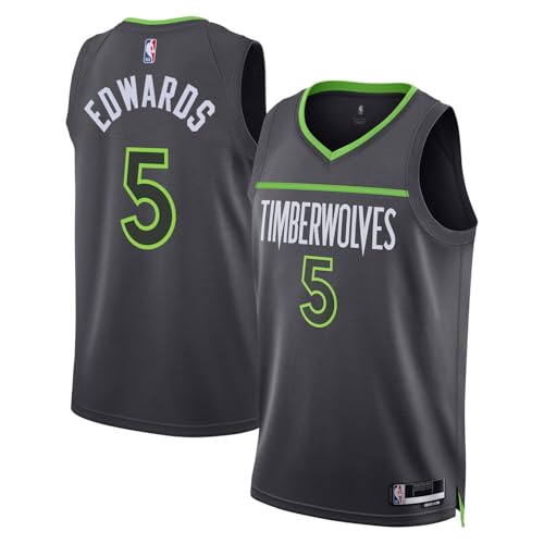 Youth NBA Anthony Edwards Timberwolves Gray Swingman Jersey 18-20, Statement Edition