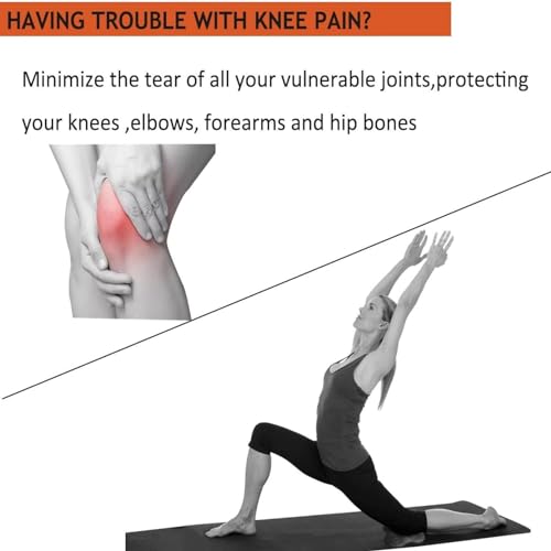 Yoga Knee Guards - Thick Foam Pads for Kneeling & Meditation - Grey