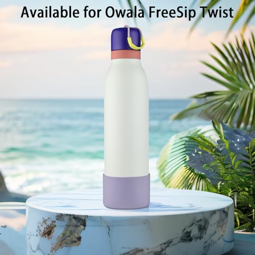Silicone Boot Sleeve for Owala FreeSip Twist Water Bottle - Purple