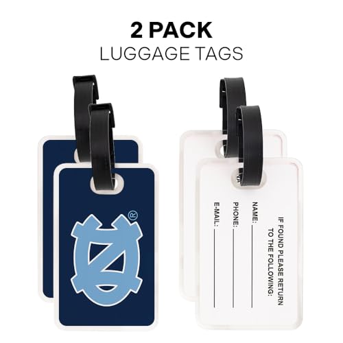 Acrylic Luggage Tag - UNC Tar Heels - Pack of 2 - A