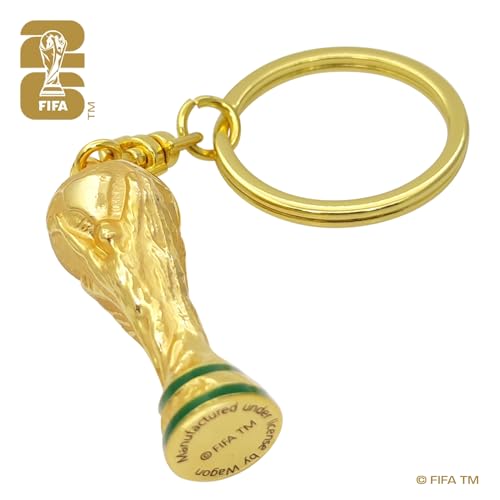 FIFA World Cup 2026 3D Rotating Trophy Keychain - 1.7 Inch