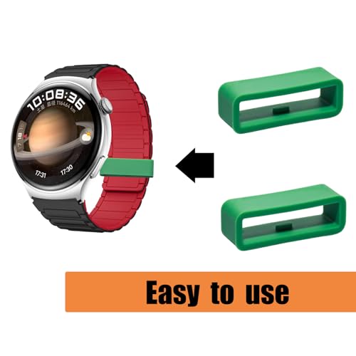Silicone Watch Band Loop Replacement Holder - Green