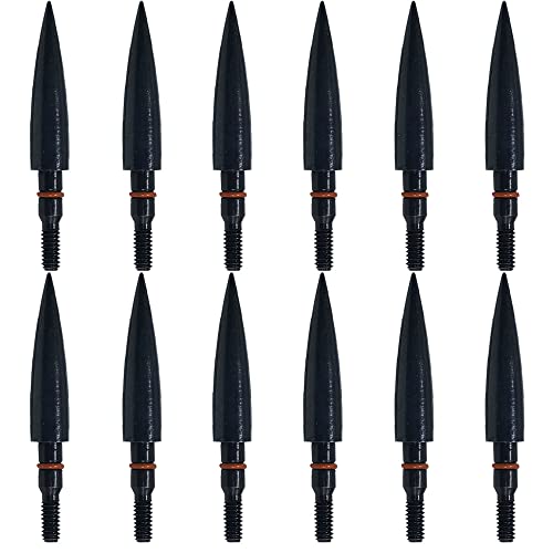150 Grain 5/16" Steel Screw-In Archery Field Points - Practice & Target Tips (12 pcs)