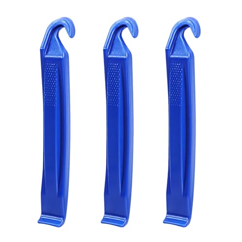 Bicycle Tire Levers - Durable Ergonomic Bike Repair Tool - 3 Pack Blue