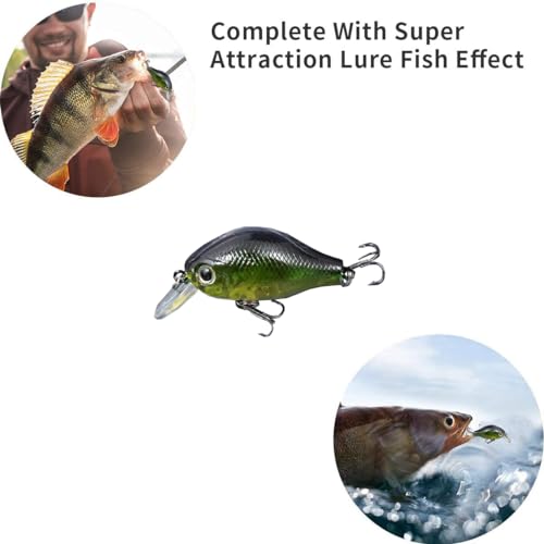 20-Piece Fishing Lures Kit with Tackle Box - Crankbaits, Jigs & More