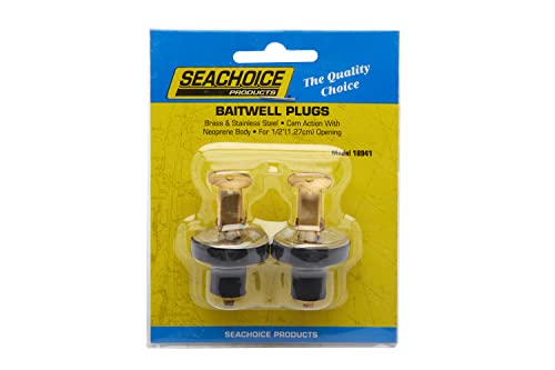 Deck and Baitwell Plug - 1/2 in Brass, 2 Count Pack