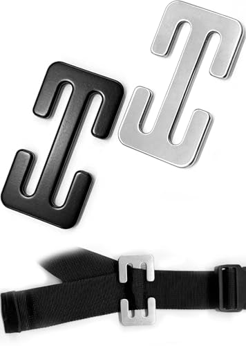 Stainless Steel Tactical Backpack Strap Clips - 2 Pack