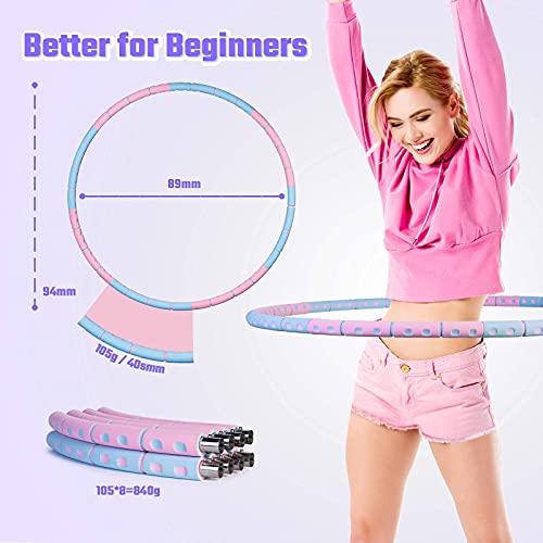 Adjustable Weighted Exercise Ring - 2 to 5 lb, Portable for Indoor & Outdoor Workouts