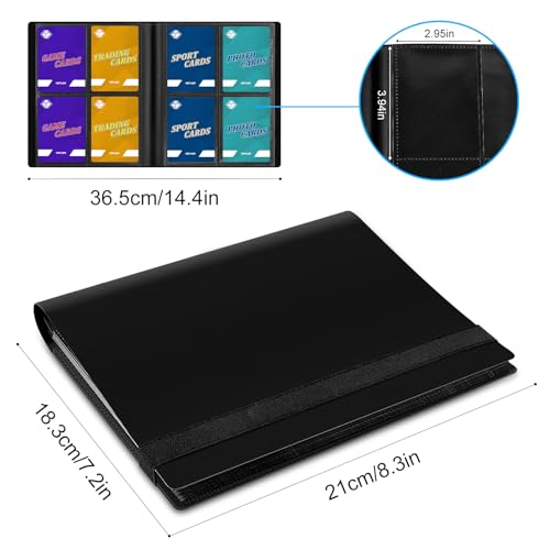 4-Pocket Card Binder for 160 Trading Cards - Black