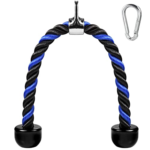 Tricep Rope Cable Attachment - 27 & 36 Inch, Non-Slip Grip