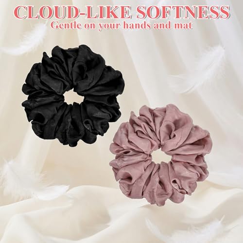 Yoga Mat Scrunchie Strap - Durable Velvet Holder for All Mats