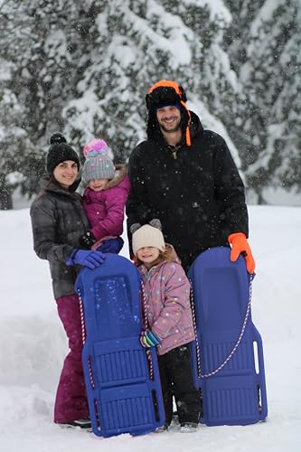 Retro Racer Snow Sled - Durable Design, Cool Blue - 1 Pack