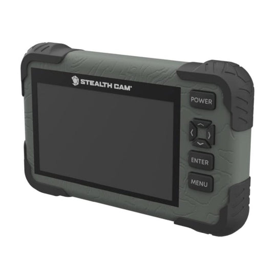 Stealth Cam SD Card Reader/Photo & HD Video 1080P Viewer | Durable Water-Resistant Housing | 4.3" Color LCD Touch Screen | 5 Point Touch Detection | Wrist Lanyard