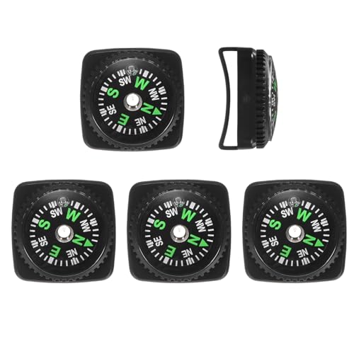 20mm Wrist Compass - 5 Pack Liquid Filled Navigation Tool for Hiking