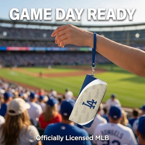 Los Angeles Dodgers Wallet & Wristlet - MLB Organizer with Phone Slots