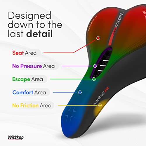 Waterproof Bicycle Seat for Men & Women - Touring Saddle