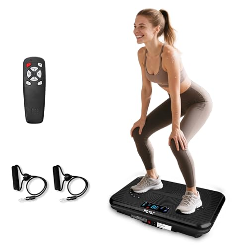 Whole Body Vibration Plate Machine for Weight Loss - Bright Black