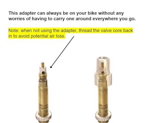 Presta to Schrader Valve Adapter Set - 5 Adapters + 10 Caps