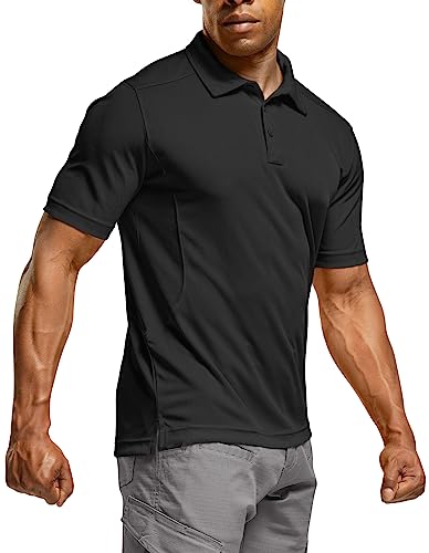 Quick Dry Tactical Polo Shirt - Lightweight Breathable Outdoor Golf Shirt