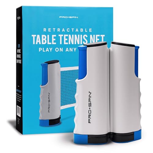 Retractable Ping Pong Net - 72" Table Tennis Net with Clamps - 1-Pack Blue