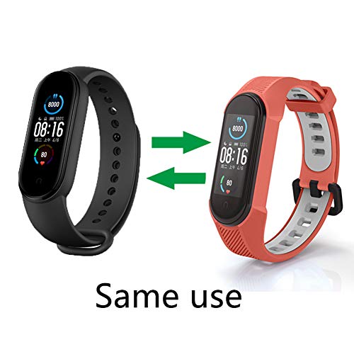Soft Silicone Wristbands for Xiaomi Mi Band 6/5 - Black