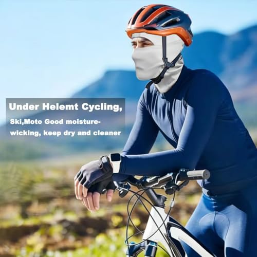 Quick-Dry Balaclava - UPF50 Sun & Dust Protection - Grey, One Size