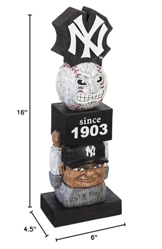 New York Yankees Tiki Totem Garden Statue - 16 Inch Vintage Design