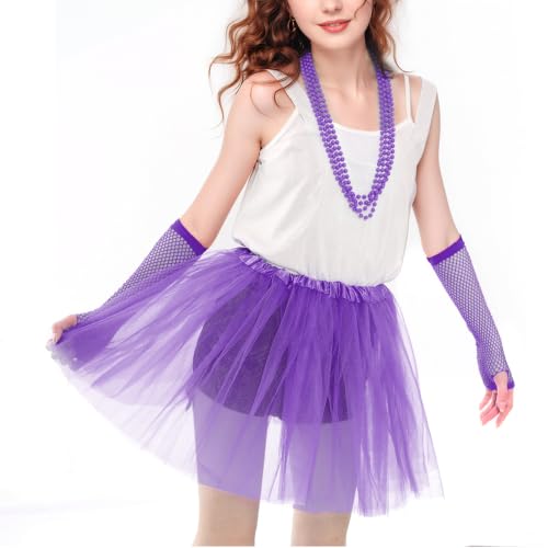 Tutu Skirt - Layered Tulle for Party Costumes - Purple