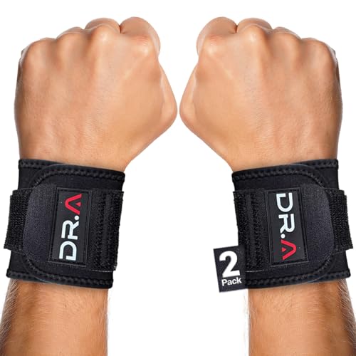Wrist Brace Support for Tendonitis - 2 Pack Hand Wraps