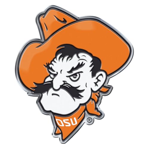 Oklahoma State Cowboys Auto Color Emblem - Aluminum Team Spirit Decal