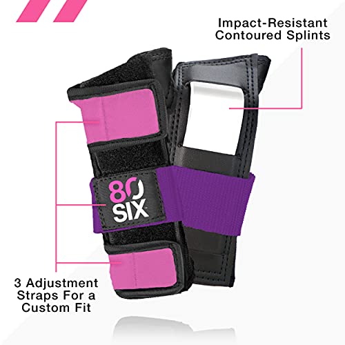 80SIX Kids Multi-Sport Protective Gear Set Pink Purple Small/Medium