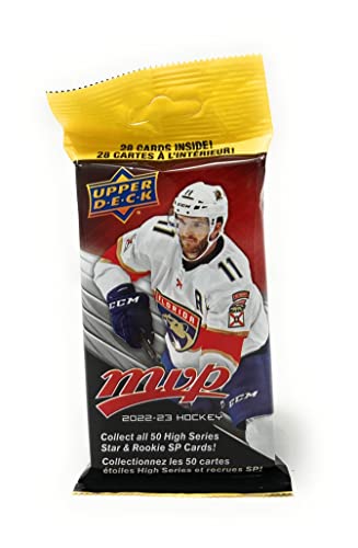 Upper Deck 2022-23 MVP NHL Hockey Trading Card Fat Pack - 28 Cards