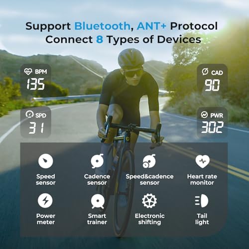 CC600 Wireless Bike Computer - Color Screen, GPS Navigation, WiFi & Bluetooth