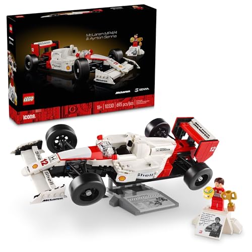 LEGO Icons McLaren MP4/4 Model Car Kit with Ayrton Senna Minifigure - 10330
