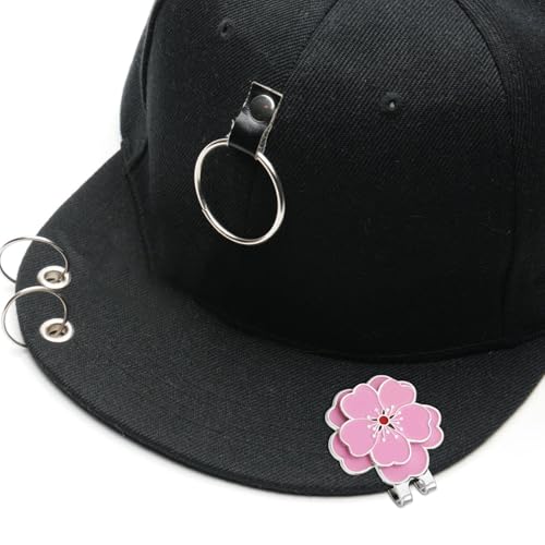 Magnetic Golf Ball Marker with Hat Clip - Flower Design
