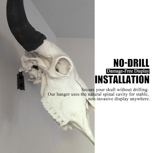 European Mount Skull Hanger Kit - 5.28" Heavy Duty Steel - Pro Size