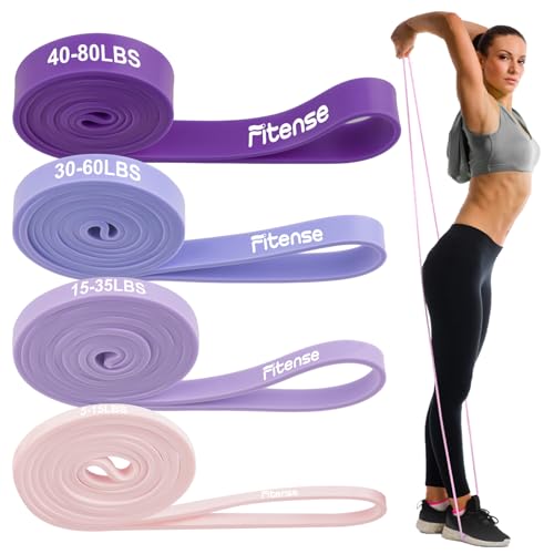 Pull Up Resistance Bands Set - 5-80LBS Gradient Blue-Purple