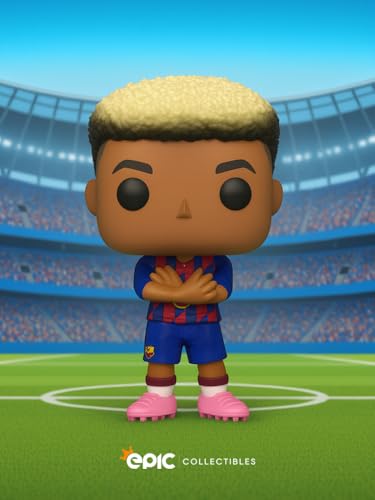 Lamine Yamal Vinyl Figure - Barcelona Soccer Collectible with Box Protector