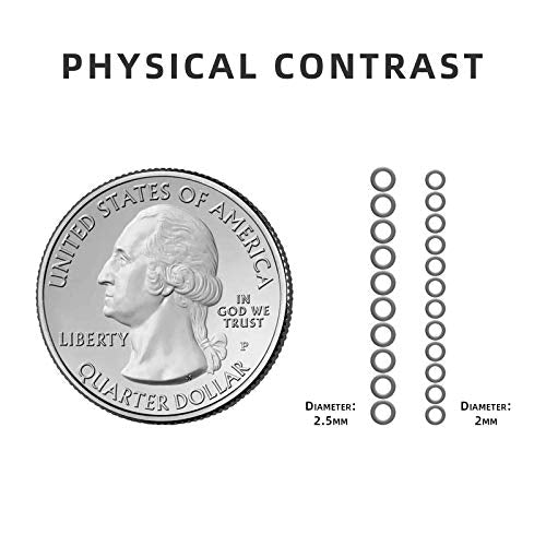 Lightweight Fly Fishing Tippet Rings - 2mm Anodized Aluminum - 10 Pack