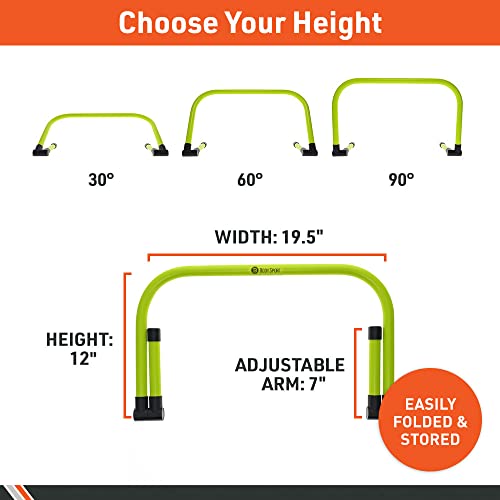 Adjustable Speed Training Hurdles - Set of 5 for Agility & Jumping