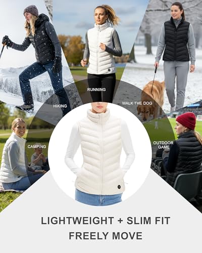 Stelle Women’s Heated Vest - Lightweight Puffer Jacket