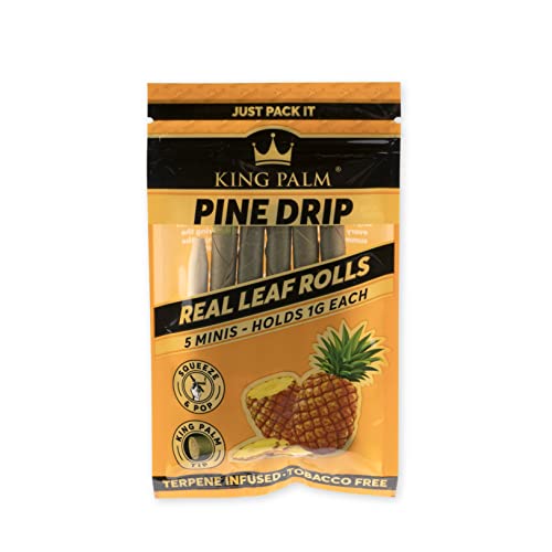 Natural Palm Leaf Mini Cones - Squeeze & Pop Pre Rolls - Pine Drip