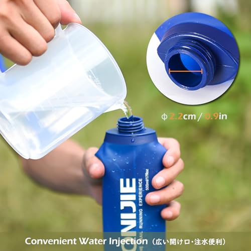 Collapsible TPU Water Bottle - BPA-Free Flask 250ml for Sports