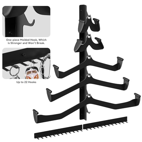 Jsiangoe Black Lat Pull Down Bar Storage Rack Wall Mount Home Gym Organization