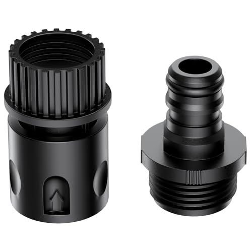 Black Quick Connect Flush Kit for Sea-Doo, Kawasaki, Yamaha & Honda PWC - Universal Garden Hose Adapter